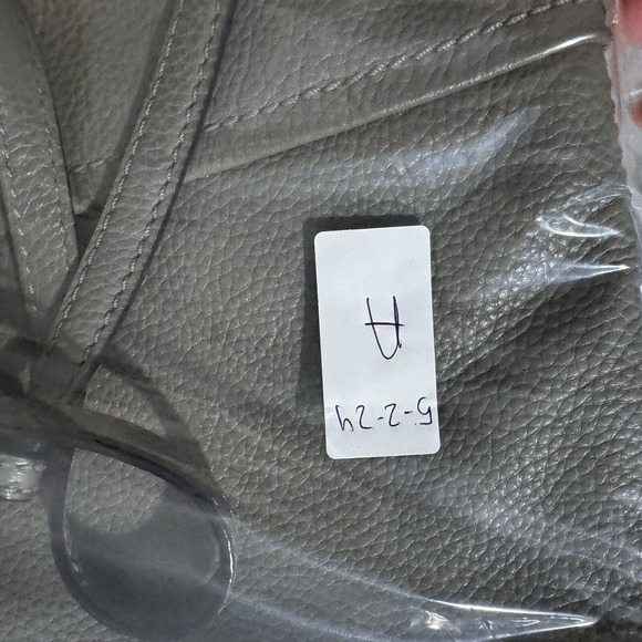 Kate Spade Heather Gray Pebbled Leather Gusset Jackson Crossbody Purse - Picture 13 of 15